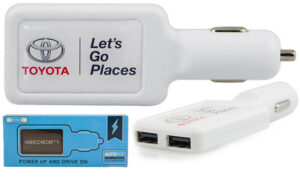 “AutoPop” Car Charger with Dual USB Plugs – Set of 2