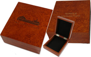Burl Wood Finish Keepsake Box